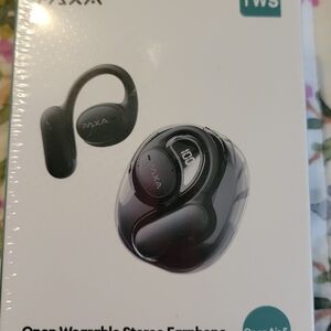 Black Open Wearable Stereo Earphones
